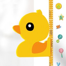 감성픽 귀여운 기린 아이 키재기자 키측정기, 오리모양