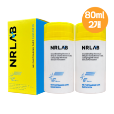 엔알랩 NR 광노화 포토에이징 케어 선크림, 2개, 80ml