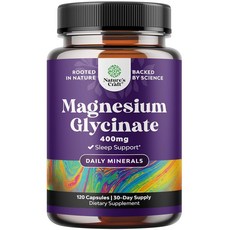 순수 글리신산 마그네슘 보충제 1회 제공량 400mg - 휴식 수면 및 이완 지원을 위한 원소 400mg을, 1개, 180정
