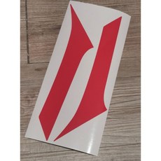 納智捷 U6 Turbo/ECO/GT/GT220 大燈電鍍眼影貼 六色可選, 1個, Turbo/ECO 卡典紅(含字)