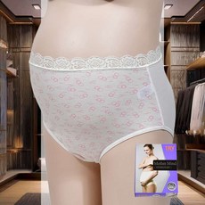 순면 골지면 레이스밴드 임산부용팬티 소프트 빅사이즈 노라인 언더웨어 통풍 스판