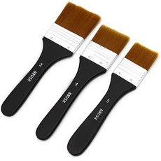 올커버 다용도 페인팅 브러쉬 유화 아트붓 3종 세트, 1세트