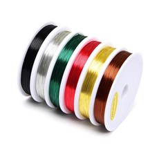 칼라 와이어 공예 철사 0.3mm x 220m, 1개, 은색