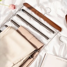 스텔로 원목 5단 바지걸이 논슬립 자국없는, 1개