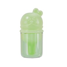 DFMEI 奶嘴式喂藥器按壓式嬰幼兒寶寶滴管式喂水兒童吸管吃藥喝水神器, 1個, 萌萌兔喂藥器+青檸綠:如圖