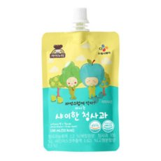 CJ 어린이 간식 유아쥬스 기호식품 품질인증 아이누리 마시는 샤이한 청사과 100ml 20개