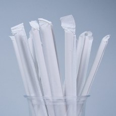 大成產業 7 x 21 牛皮紙獨立包裝吸管, 1個, 250個