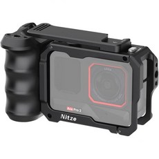 Insta360 Ace Pro 2 알루미늄 합금 Xplorer 그립 키트용 Nitze Street 스냅 케이지 키트 인체공학적 측면 핸들 손목 스트랩 콜드 슈 셔터 버튼 포함, Insta360 Ace Pro 2 알루미늄 합금 Xpl