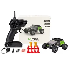 2.4GHz 1 32 미니 고속 20km/h RC 자동차 이중 속도 조정 실내 모드/전문 모드 여행 오프로드 RC 자동차 장난감 선물, Green, 오프로드 버기, 장난감 등급