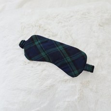 모던하우스 크리스마스 면 선염 슬리핑마스크 그린체크 450291