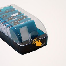 원터치 명함통 색상랜덤 1개 명함스탠드 사무용품 강템