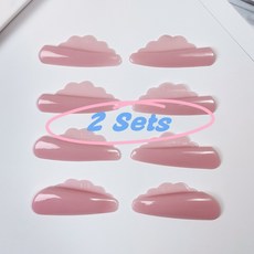 Libeauty V 컬 접착제 실리콘 속눈썹 파마 패드 슈퍼 끈적 끈적한 속눈썹 리프트 쉴드 리프팅 3D 경기자 액세서리 도구, [06] 2 Sets Pink