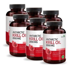 퓨쳐바이오틱스 남극 크릴오일 2000mg 오메가3 소프트젤 Futurebiotics Antarctic Krill Oil, 120정, 6개