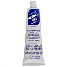 McGlaughlin Oil Company Petrol Gel 潤滑膏 食品級潤滑劑, 白色, PETROL-GEL潤滑膏
