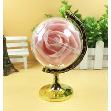 地球儀造型壓克力糖果盒，台灣現貨速發，設計花藝裝飾小物收納盒，婚禮活動糖果盒, 金色