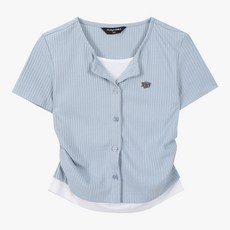 더데이걸 TGRA26311 레이어드 골지 반팔 가디건티 동수원점