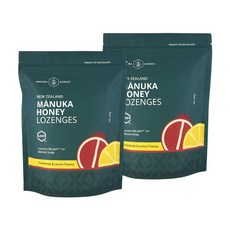 마누카사이언스 뉴질랜드 마누카 허니 꿀 로젠지 캔디 사탕 패션프루트 레몬 맛 250g 2팩, 마누카사이언스 뉴질랜드 마누카 허니 꿀 로젠지 캔디 사