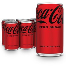 Coke Zero Sugar 코카콜라 제로 슈가 미니캔 221.8ml 6팩, 1개