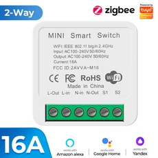 Zigbee 와이파이 스마트 스위치 전원 모니터 포함 투야 스마트 홈 개선 차단기 양방향 제어 음성 알렉사 구, [05] zigbee B, 1개