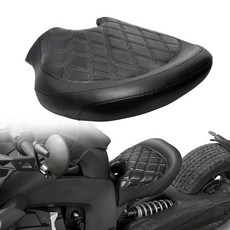 운전석 라이더 솔로 시트 두꺼운 쿠션 포함 Can Am Ryker 600 900 스포츠 랠리 에디션 2019-2025 라이커 시트 액세서리(부품#219400795)(다이아몬, Diamond Black Stitches