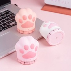 캣풋 타임타이머 스톱워치 캐릭터 탁상용 학생 공부 eun94615tk, 1개, 그린계열