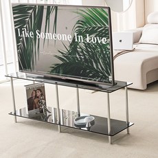 보비쥬S 네오그 2단 1200 그레이유리 유리선반 다용도진열장 (착불), 실버