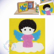 데코샌드 액자만들기 천사 미술만들기재료 유아만들기키트