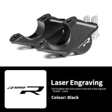 BMW R1200R/R1250R/LC 튜닝 호환 핸들 키높이 라이저, 블랙／R1250R 마크