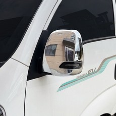 자동차 사이드미러커버 미러커버몰딩 전동식 봉고3전용 크롬 몰딩 tab+658Yf
