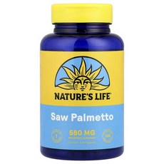 Nature's Life 쏘팔메토 580mg 캡슐 100정 NLI-00685, 1개