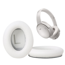 bose 보스 QC45 호환 이어패드 커버 쿠션 스폰지 캡 헤드폰 헤드셋 교체 솜 이어패드 이어폰솜 이어폰이어팁 이어폰커버 이어폰폼팁 쿠션 헤드셋귀마개 헤드셋스펀지 헤드셋커버, 화이트