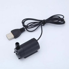 수족관 물고기 탱크 분수 수경법을 위한 3V 5V 잠수정 미니 워터 펌프, Black, 1pcs, 1개