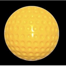 星際派對 黃色 凹洞壘球 復健/打擊練習用球 台灣製造 直徑9.5cm, 1個