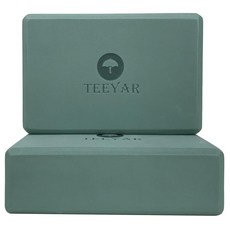 TEEYAR 요가 블록 2개 세트 무취 고급 소재 고밀도/딱딱한 2 사이즈 23 x 15 7.2cm230g x2 또 큰 10cm320g 초보자 / 고급 요가 부로쿠 Yoga, 1개, 상세페이지 참조