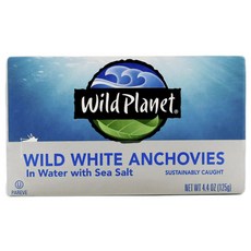 와일드플래닛 와일드 화이트 앤초비 인 워터 씨 솔트, 125g, 1개