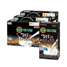 검은콩과 아몬드호두 두유 190mlx72팩, 190ml, 72팩