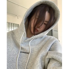 加絨加厚連帽衛衣女 帽T 長袖上衣 冬季女裝 寬鬆韓版情侶學生女裝