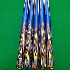 奧秘炫彩撞球桿小頭桿英式黑八美式斯諾剋手工十六彩桌球桿, 單桿帶加長把, 1個