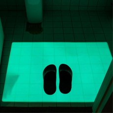 야광기능 실리콘 안전매트 미끄럼방지 야간 목욕탕매트, 1개