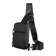 Kenneth Cole REACTION Ryder 코팅 폴리에스터 여행 가방 컬렉션 블랙. 원사이즈 크로스바디 167809, Crossbody