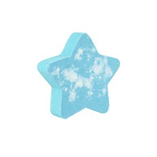 NBZH五角星浴鹽球精油爆炸鹽沐浴鹽泡泡浴球星星泡澡球, 1個, 五角星藍白100g:如圖