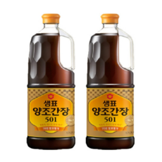 샘표 양조간장 501, 1.7L, 2개