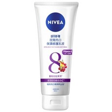 妮維雅 Q10 plus 維他命C 美體緊膚乳液, 1個, 夜間亮白180ml(2028.04)