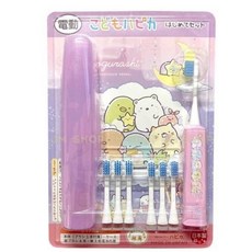 JM SHOP 蕎麥嚴選 日本 HAPICA限定卡通版兒童電動牙刷組 現貨 日本代購, 1個, 角落生物：粉, 4961691106616