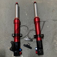 CJ Ebike 小牛電動車前避震器, 1個, 紅 Red