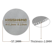 [호환제픔] 커피 퍽 스크린 51mm [브레빌 호환용품] Sage 드롱기 호환 재사용 필터 에스프레소 머신 바리, 01 57.3mm 2.0mm