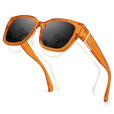 LVIOE Polarized Fit Over Sunglasses for Women Men Chic Oversized Square Glasses with UV Protection