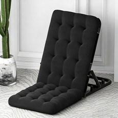 등받이 좌식의자 조절 가능 등받이 의자, 검정색