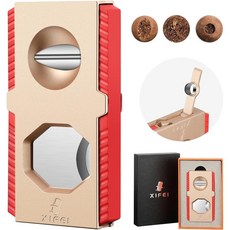 【崇德店】XIEI雪茄剪 三合一不銹鋼鋒利剪刀 多功能 V型, 1個, 土豪金【三合一】