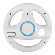 리모컨 게임용 휠 컬러 게임 스티어링 핑크 컨트롤러, 1개, 1) White